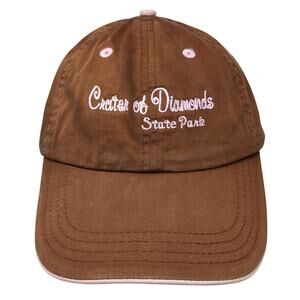 Crater Of Diamonds State Park Slideback Baseball Cap Brown OS Polar Graphics USA